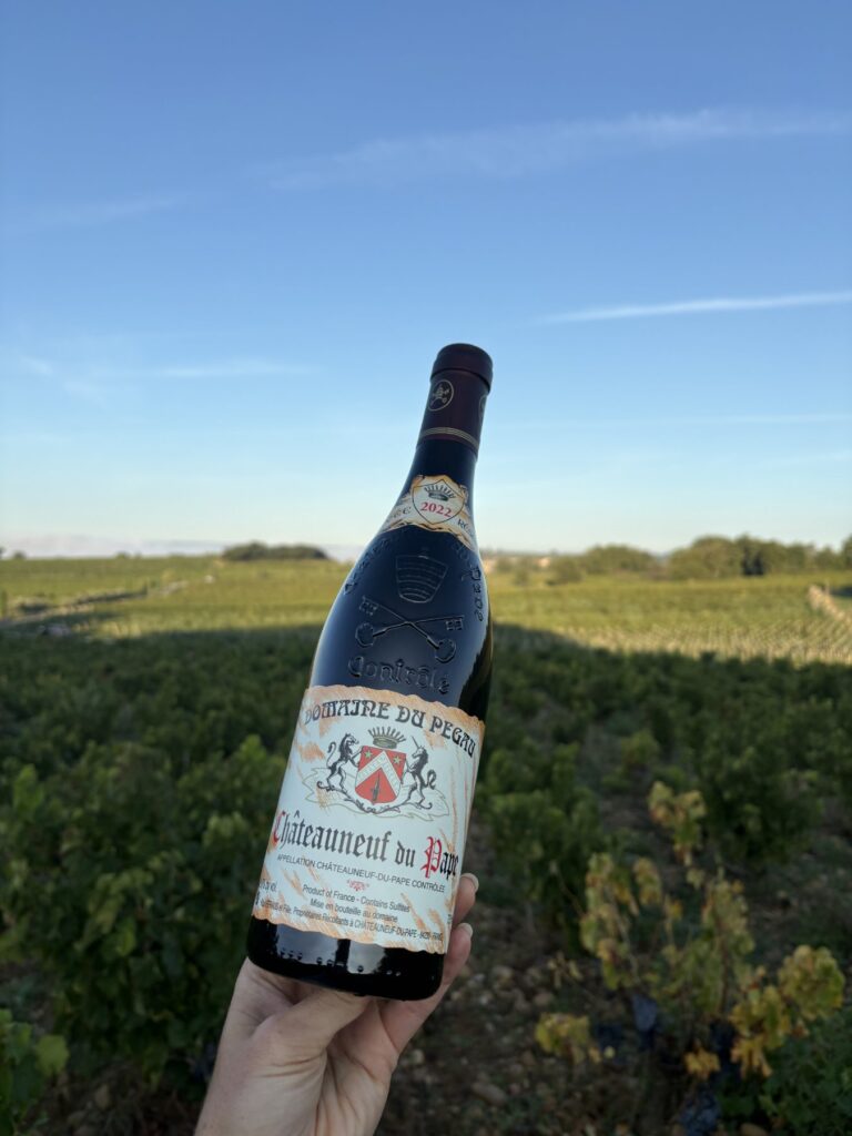 domaine cuvee pegau bouteille reservee rouge
