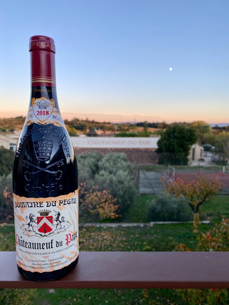 domaine cuvee pegau bouteille reservee rouge chateau